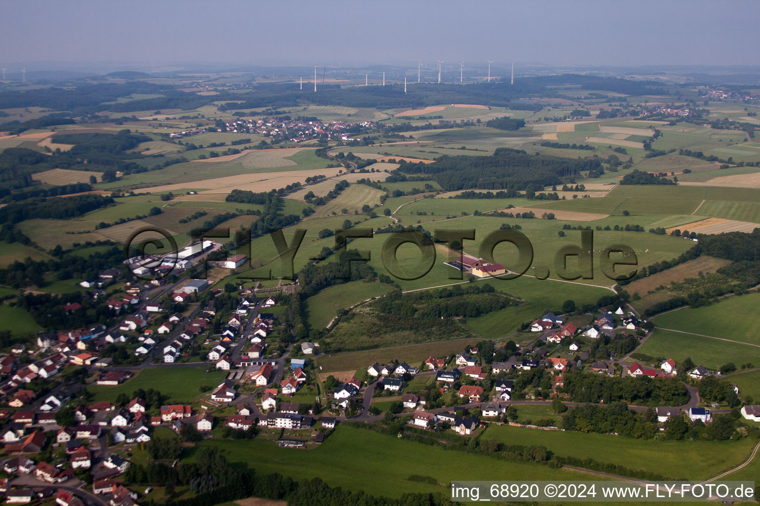 District Hauswurz in Neuhof in the state Hesse, Germany