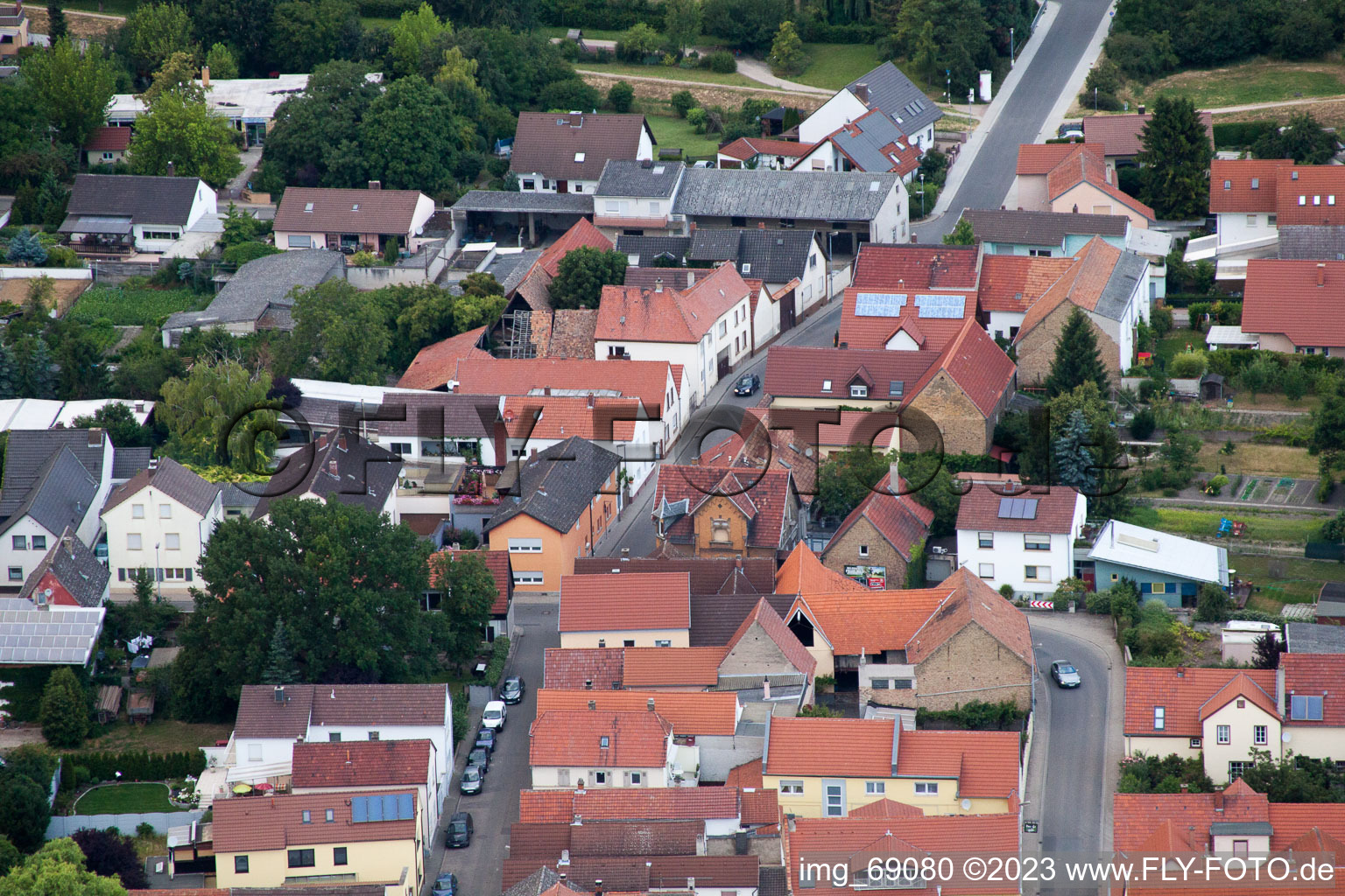 Dammstr in the district Bobenheim in Bobenheim-Roxheim in the state Rhineland-Palatinate, Germany