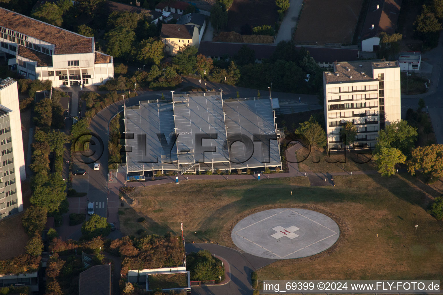 Aerial photograpy of District Oggersheim in Ludwigshafen am Rhein in the state Rhineland-Palatinate, Germany