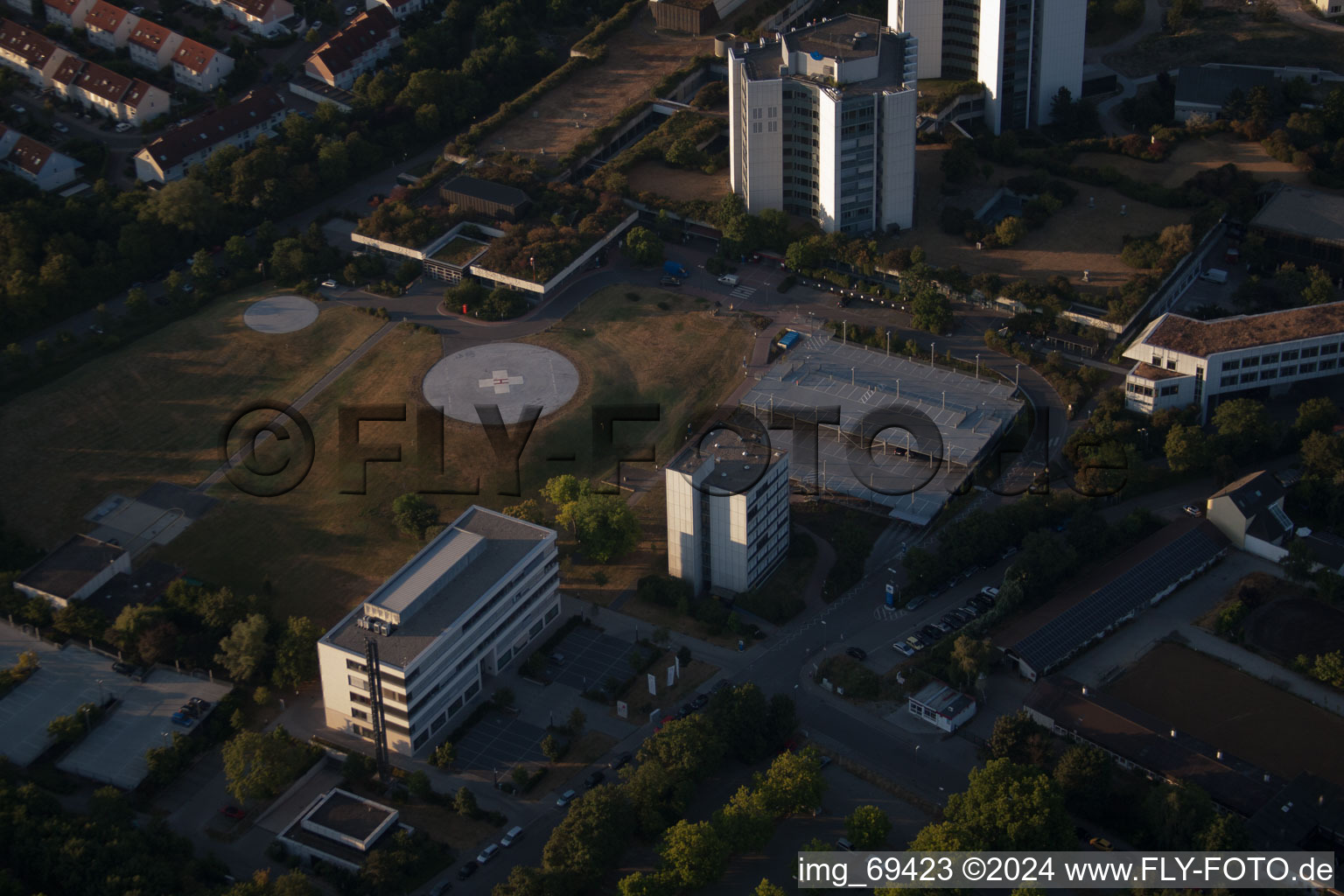 District Oggersheim in Ludwigshafen am Rhein in the state Rhineland-Palatinate, Germany from a drone