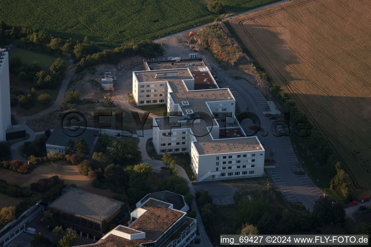 Aerial photograpy of District Oggersheim in Ludwigshafen am Rhein in the state Rhineland-Palatinate, Germany