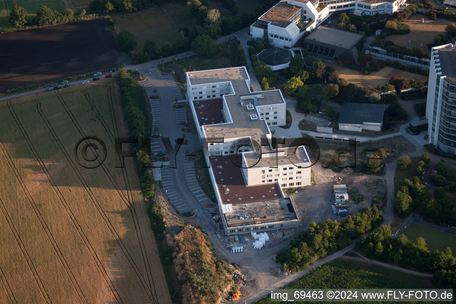 Aerial photograpy of District Oggersheim in Ludwigshafen am Rhein in the state Rhineland-Palatinate, Germany