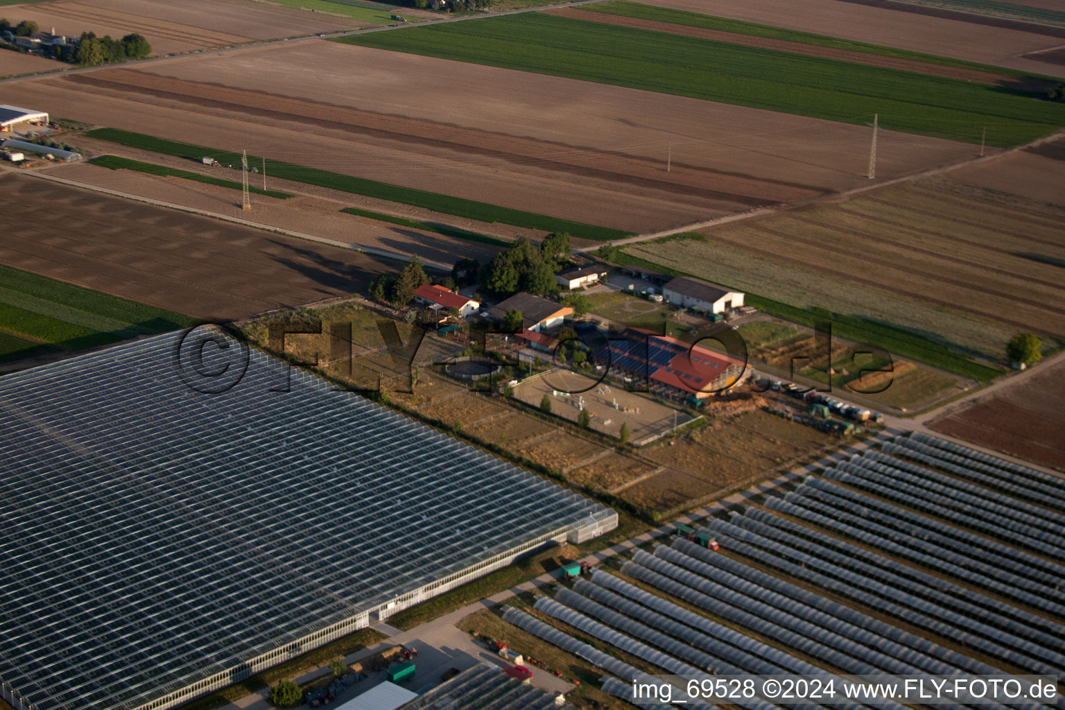 Aerial photograpy of Mutterstadt in the state Rhineland-Palatinate, Germany