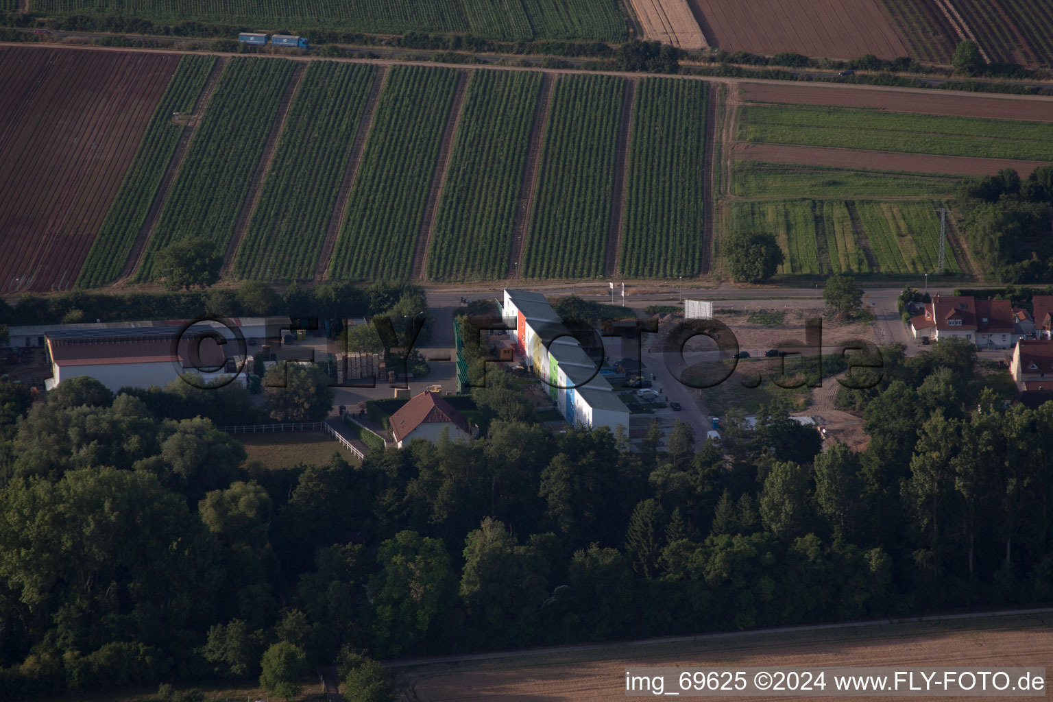 Freisbach in the state Rhineland-Palatinate, Germany seen from above