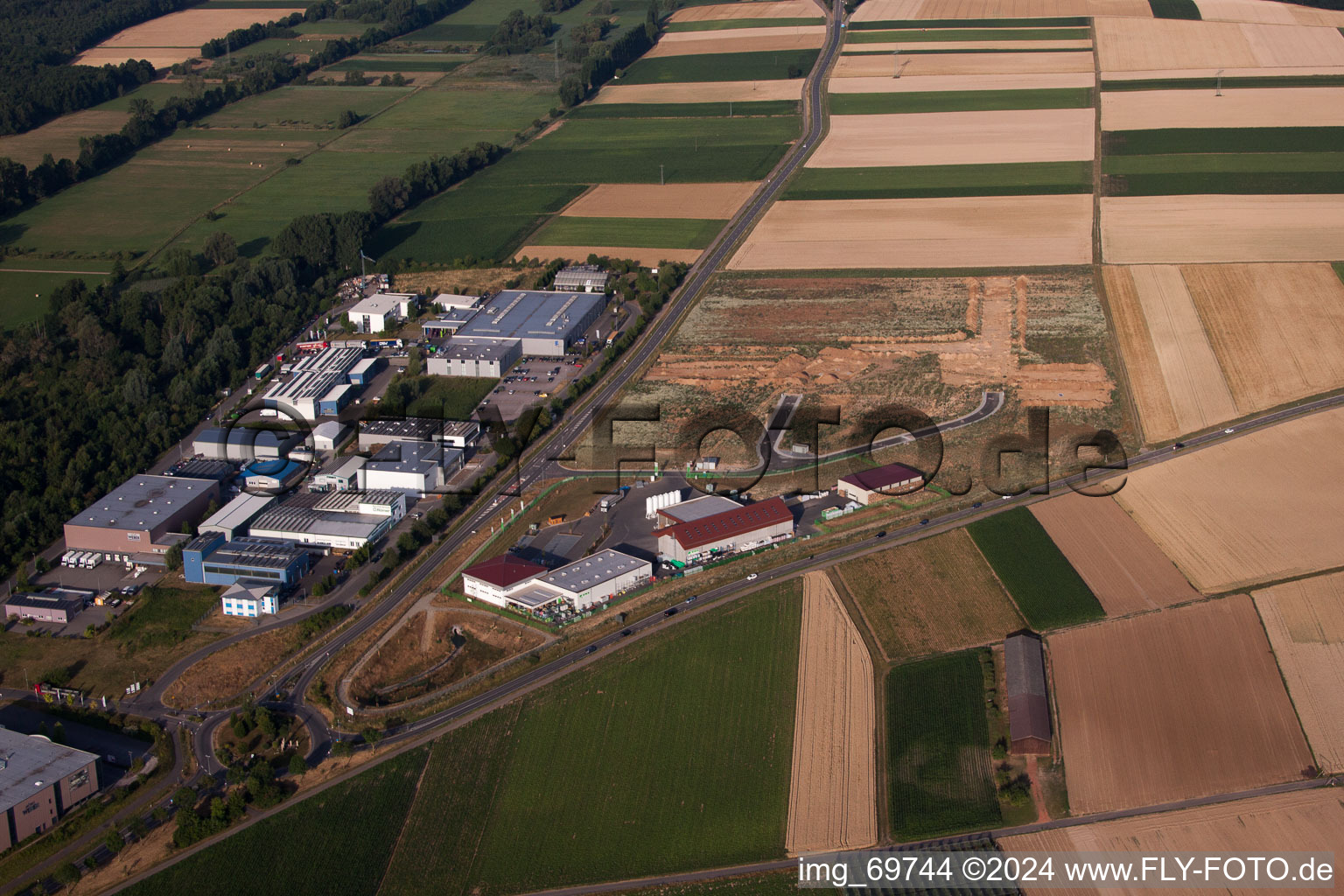 Archaeological excavation at the new industrial area NW in the district Herxheim in Herxheim bei Landau in the state Rhineland-Palatinate, Germany