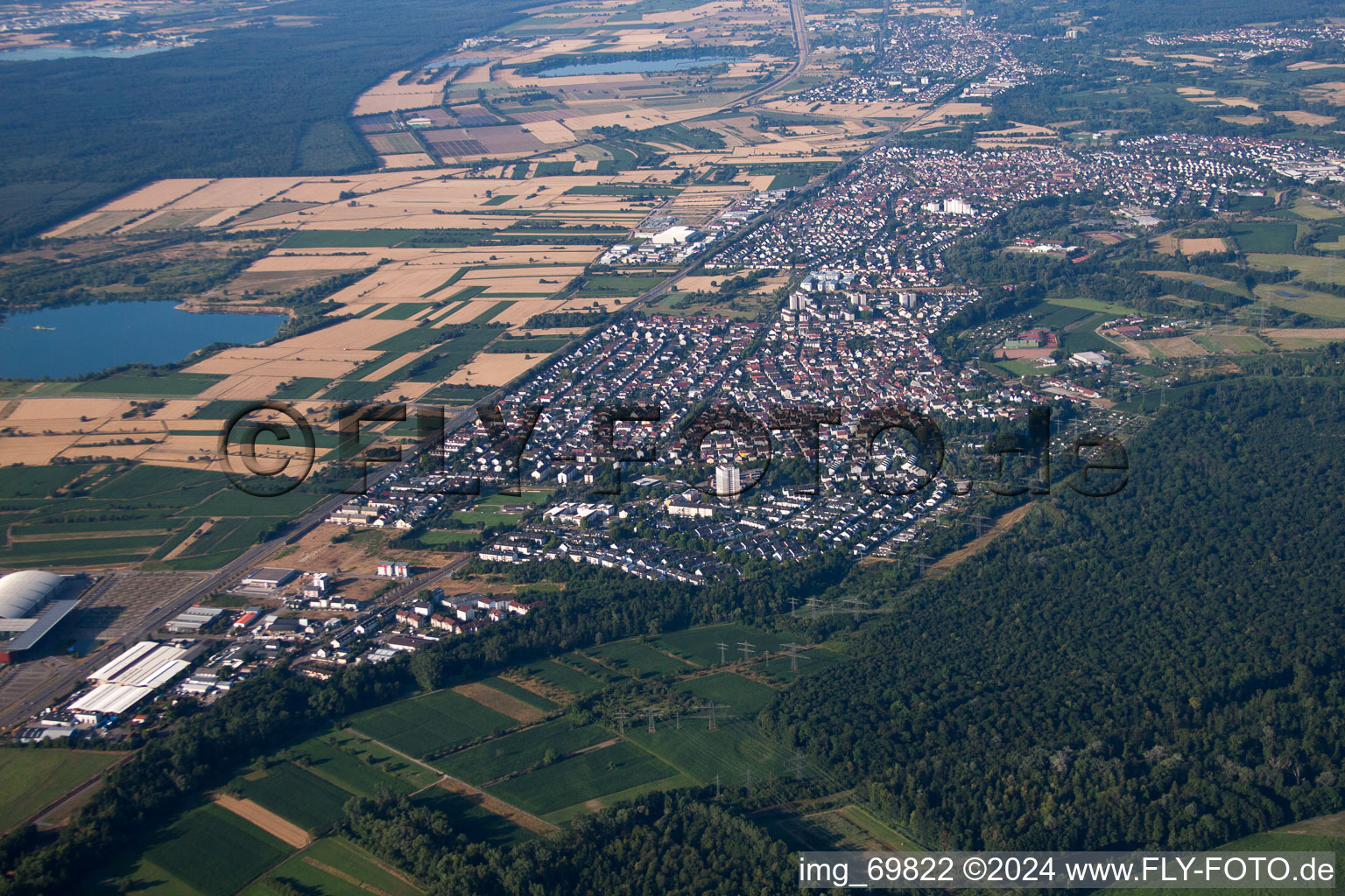 Rheinstetten in the district Daxlanden in Karlsruhe in the state Baden-Wuerttemberg, Germany