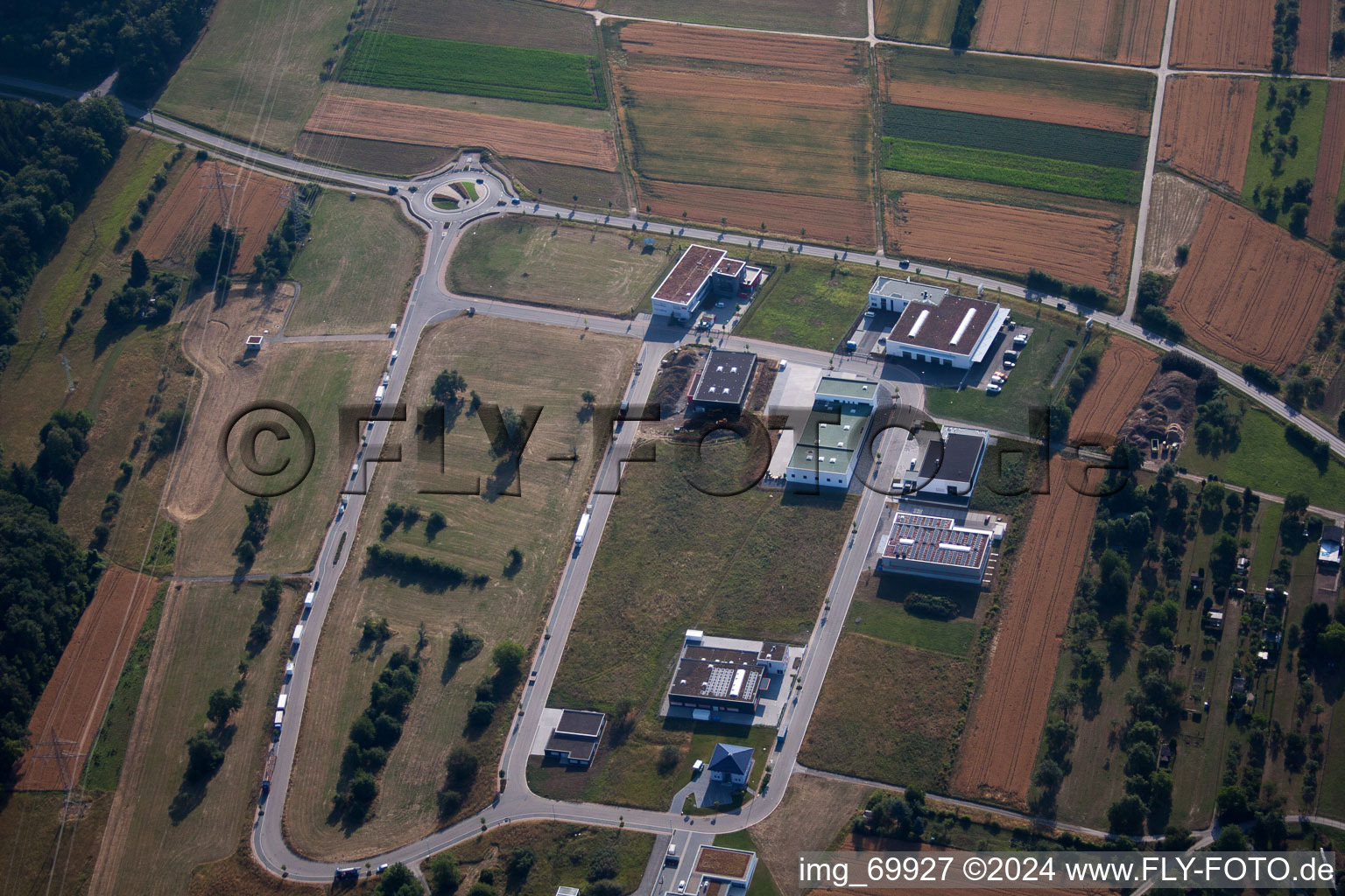 Drone image of Birkenfeld in the state Baden-Wuerttemberg, Germany