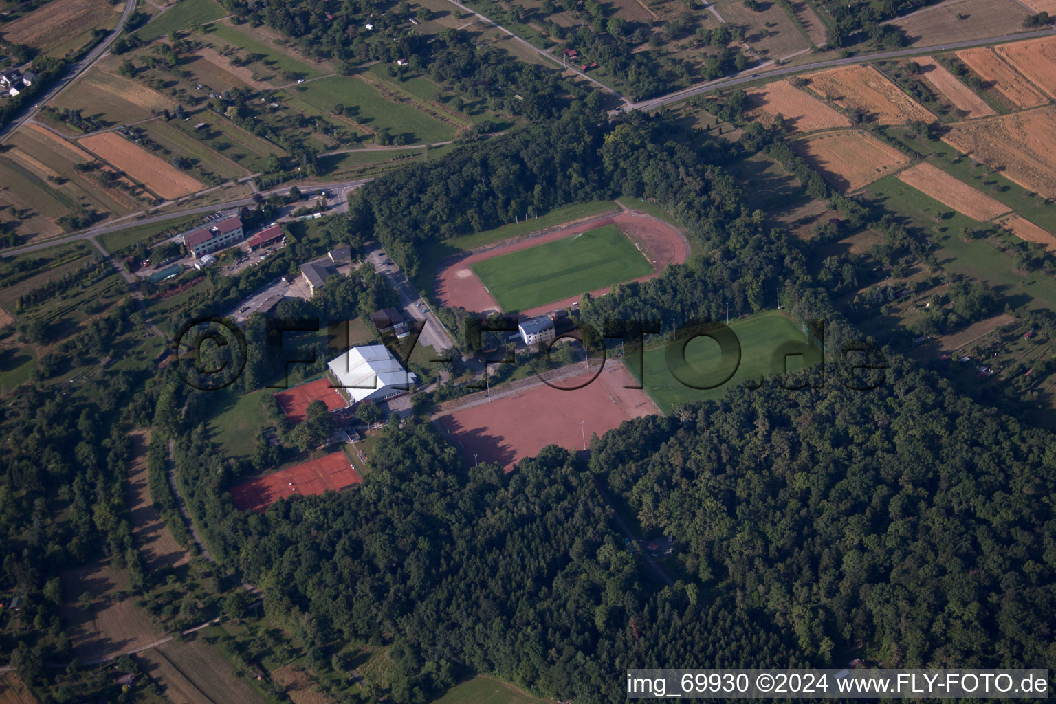 Birkenfeld in the state Baden-Wuerttemberg, Germany from a drone