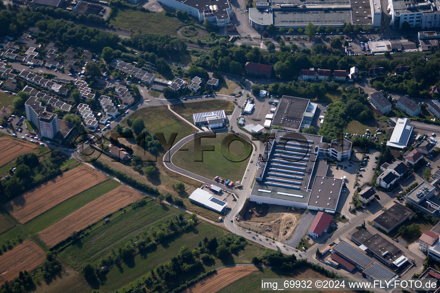 Birkenfeld in the state Baden-Wuerttemberg, Germany seen from a drone