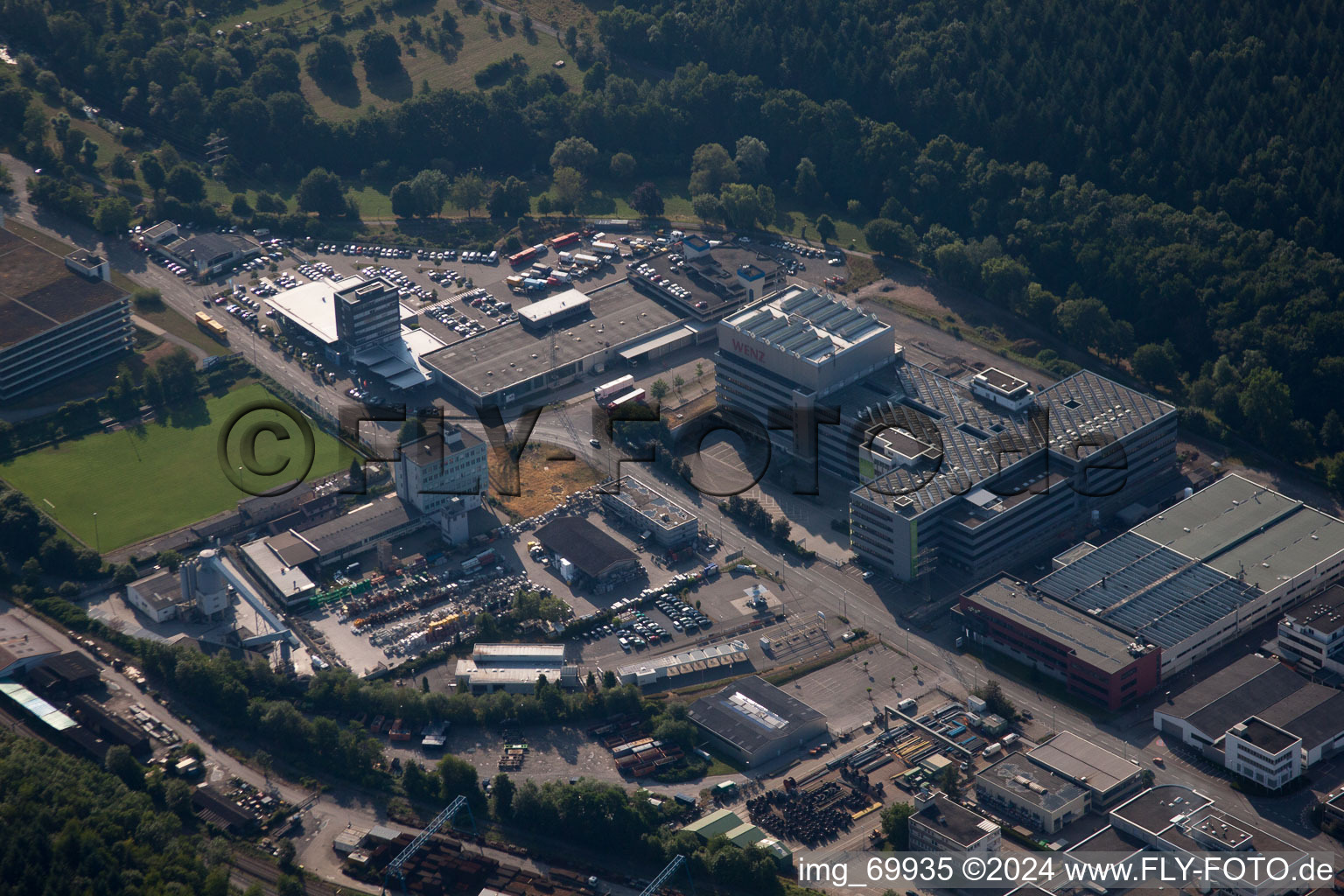 Aerial view of Birkenfeld in the state Baden-Wuerttemberg, Germany