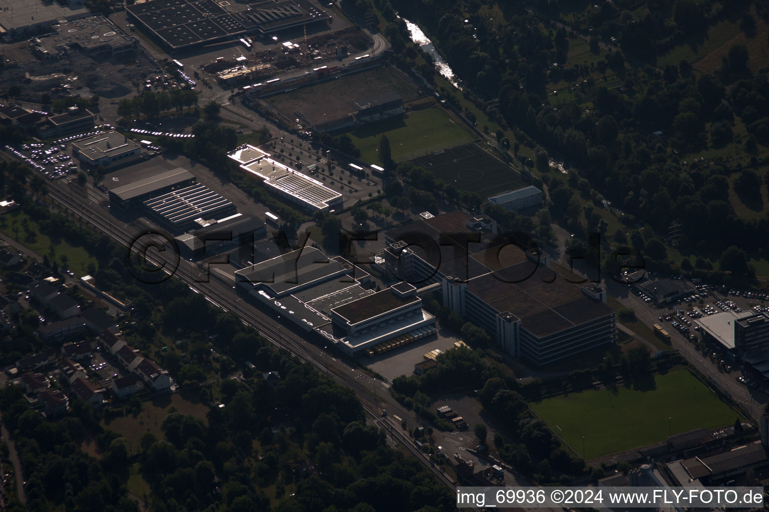 Aerial photograpy of Birkenfeld in the state Baden-Wuerttemberg, Germany