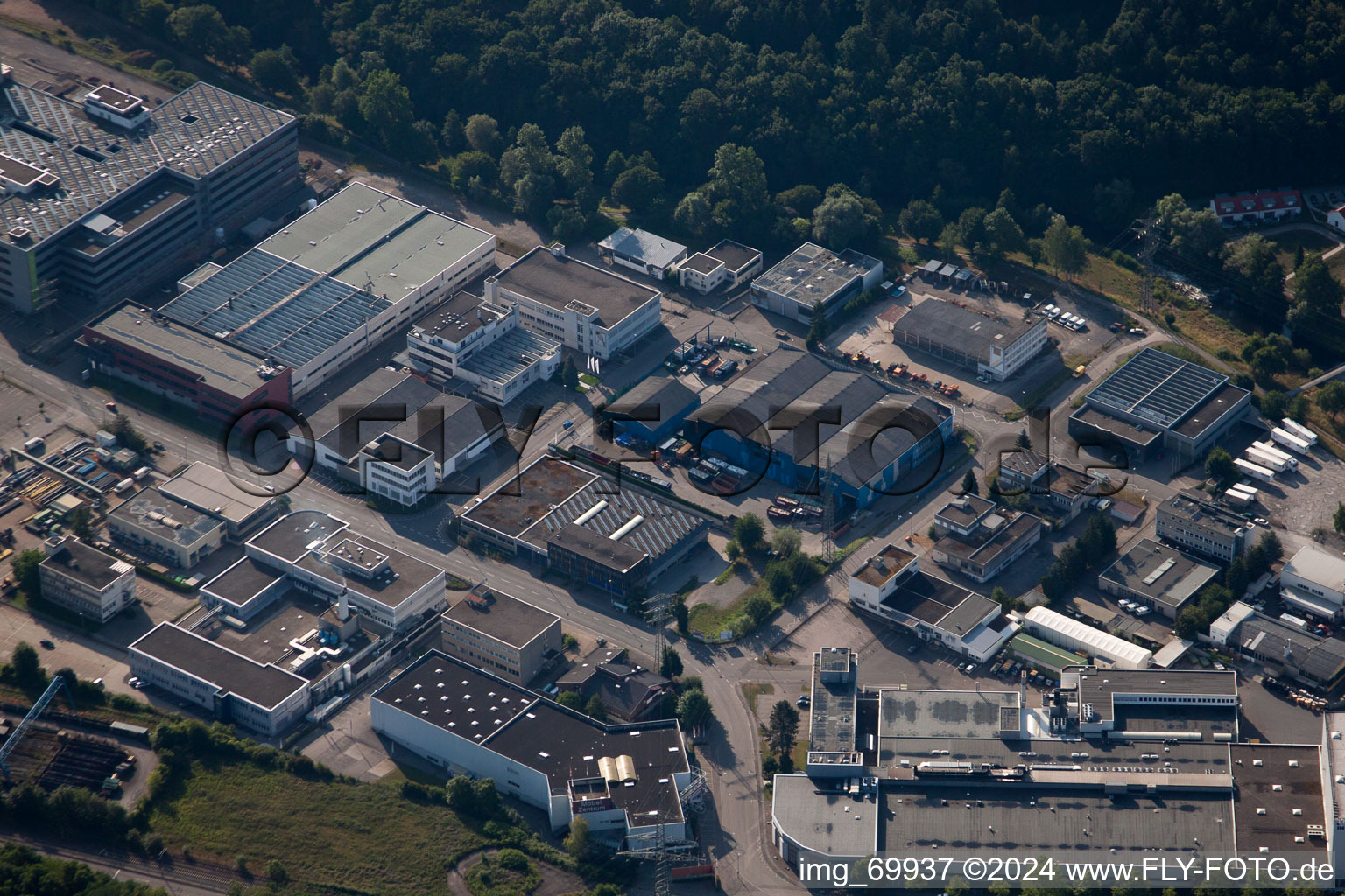 Oblique view of Birkenfeld in the state Baden-Wuerttemberg, Germany