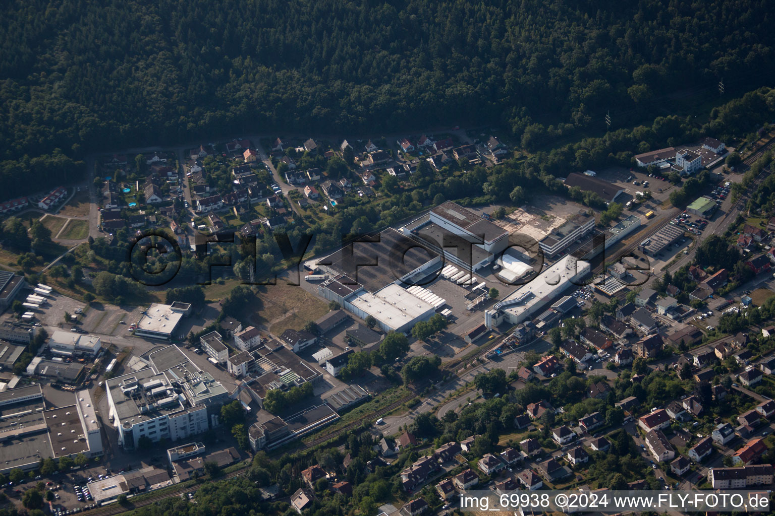 Birkenfeld in the state Baden-Wuerttemberg, Germany from above