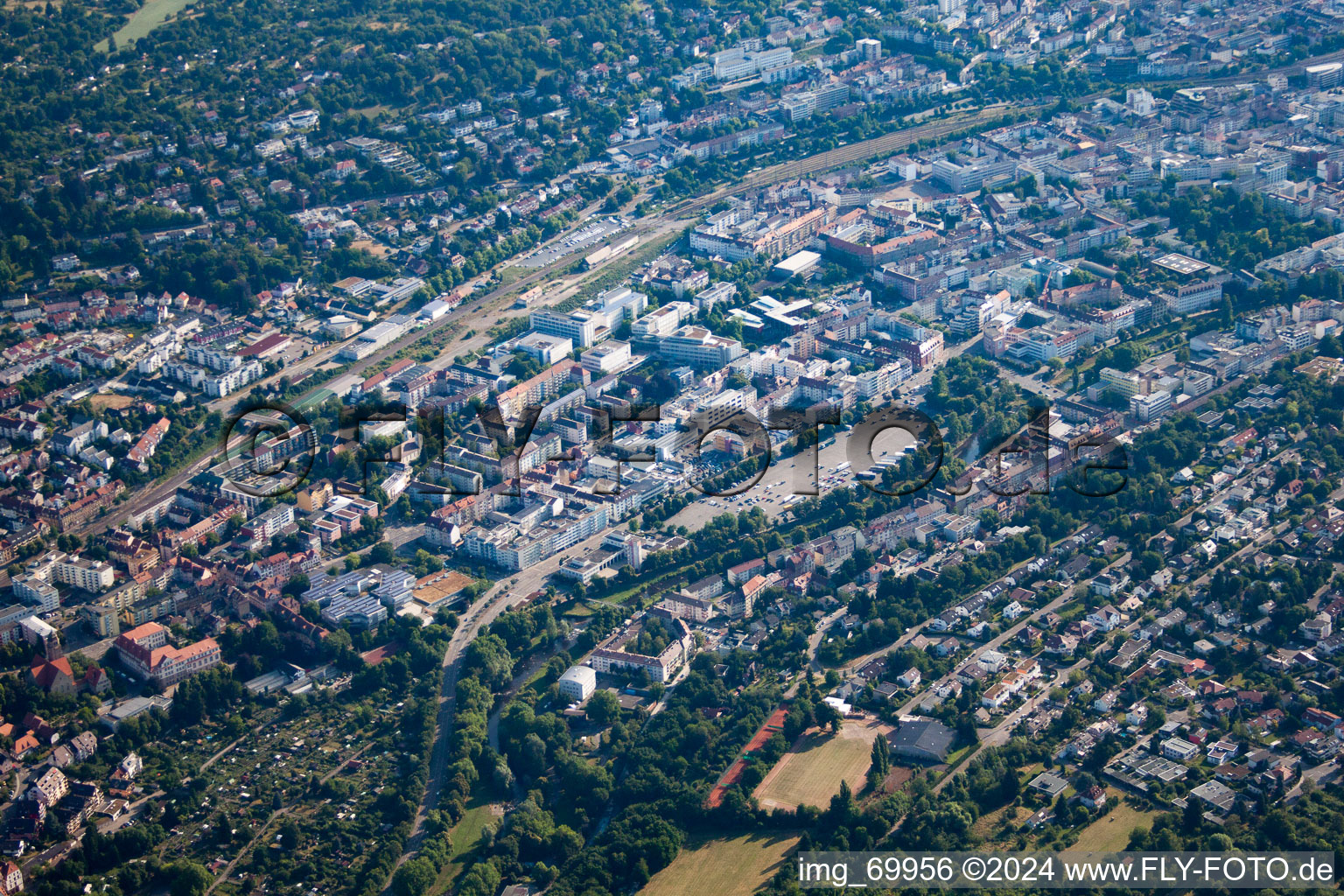 Pforzheim in the state Baden-Wuerttemberg, Germany out of the air