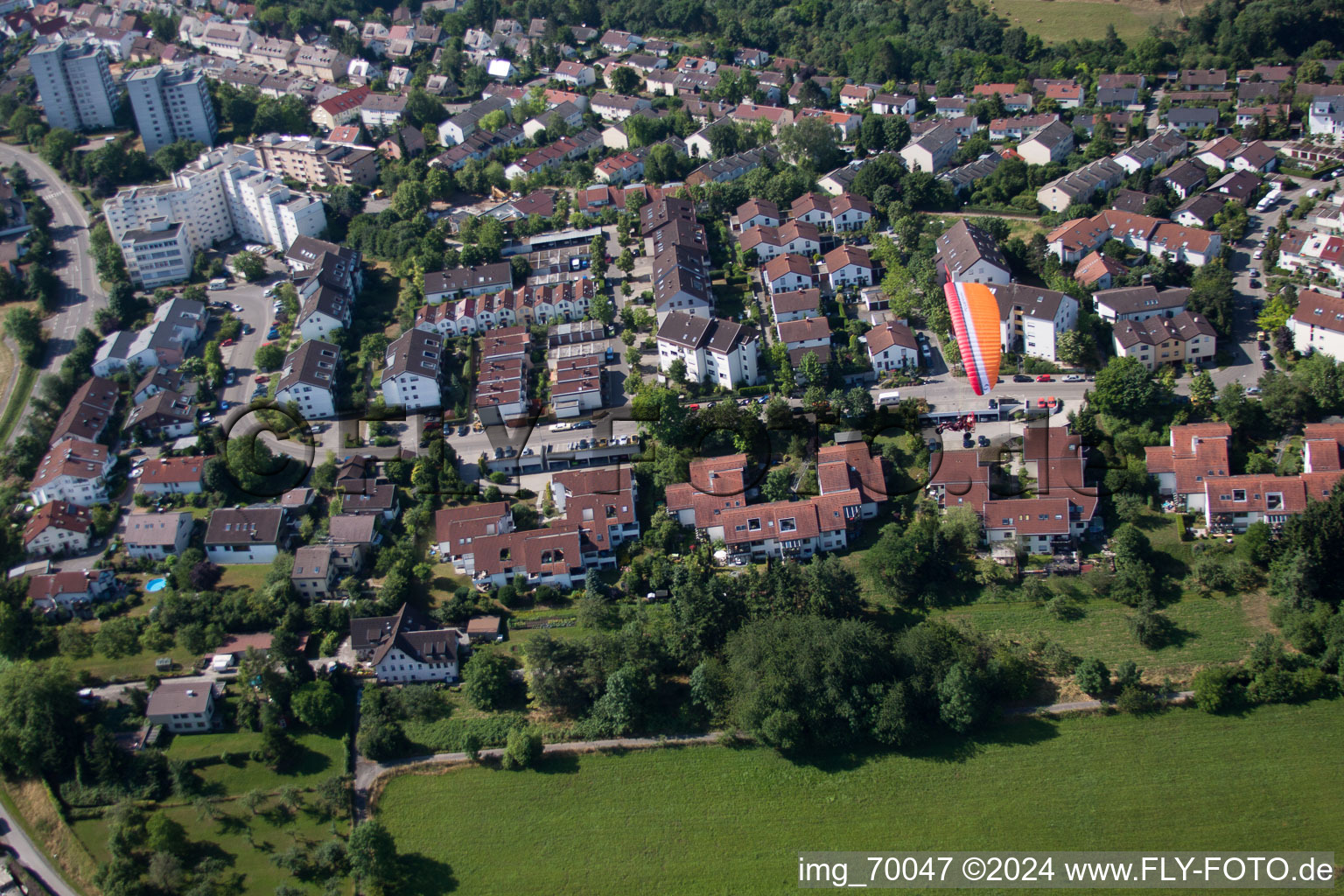 Leonberg in the state Baden-Wuerttemberg, Germany out of the air