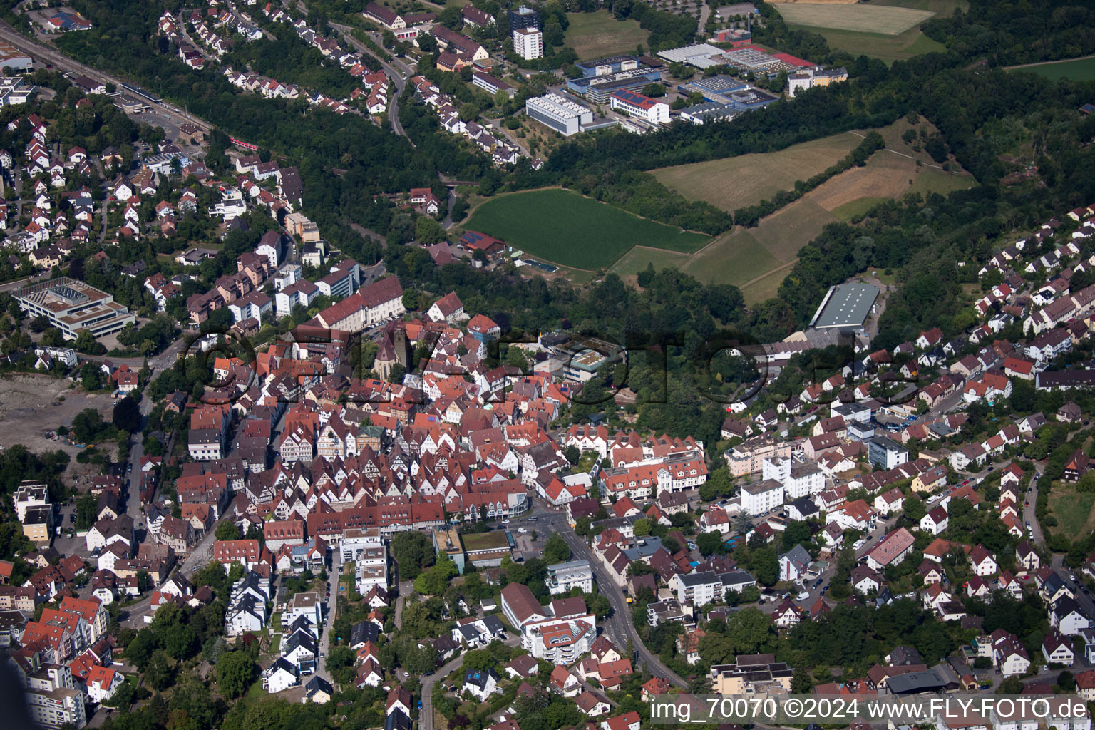 Old Town in Leonberg in the state Baden-Wuerttemberg, Germany