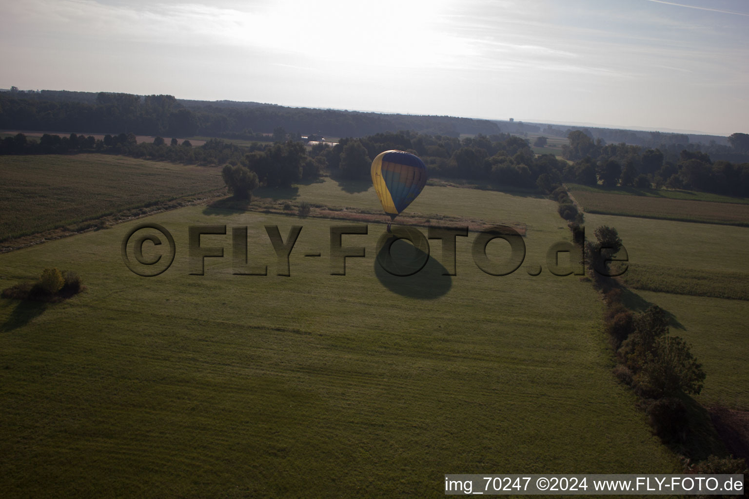 Erlenbach bei Kandel in the state Rhineland-Palatinate, Germany out of the air