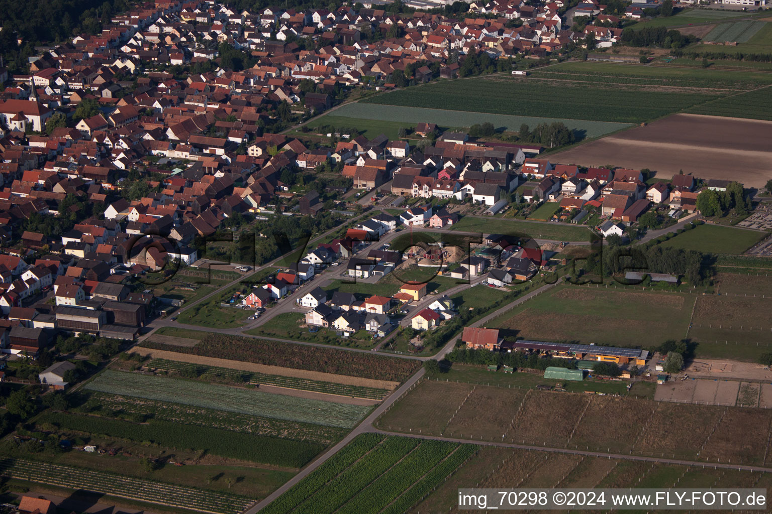 Drone image of Hatzenbühl in the state Rhineland-Palatinate, Germany