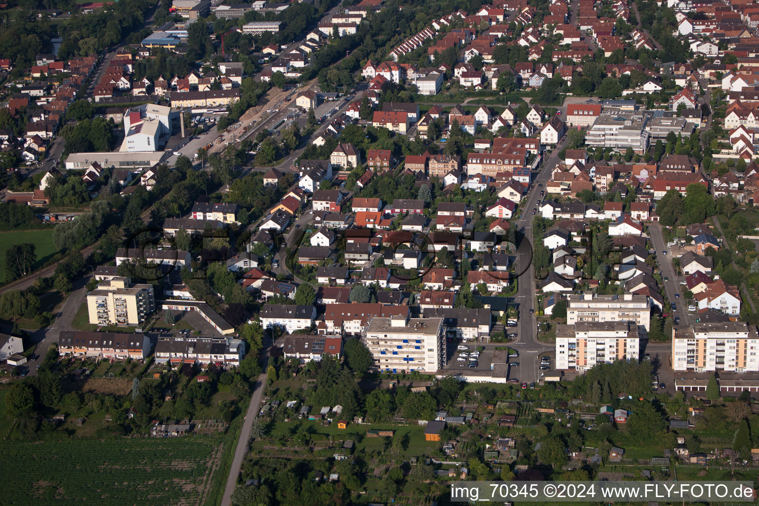 Oblique view of Kandel in the state Rhineland-Palatinate, Germany