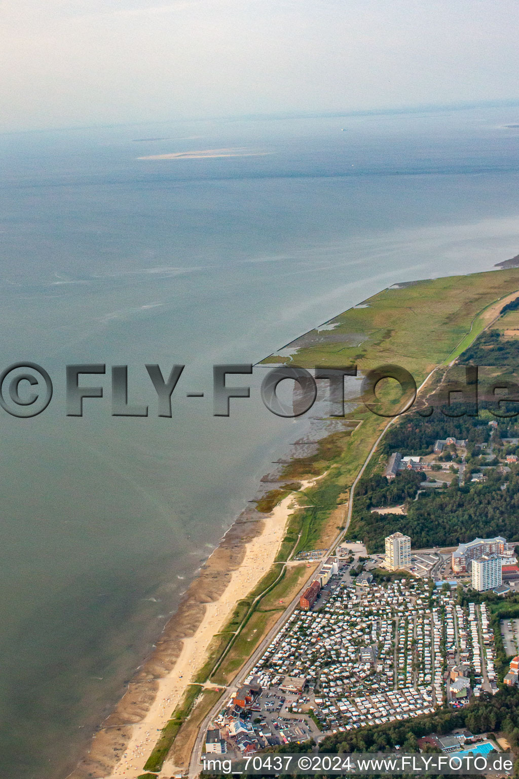 Aerial photograpy of District Sahlenburg in Cuxhaven in the state Lower Saxony, Germany