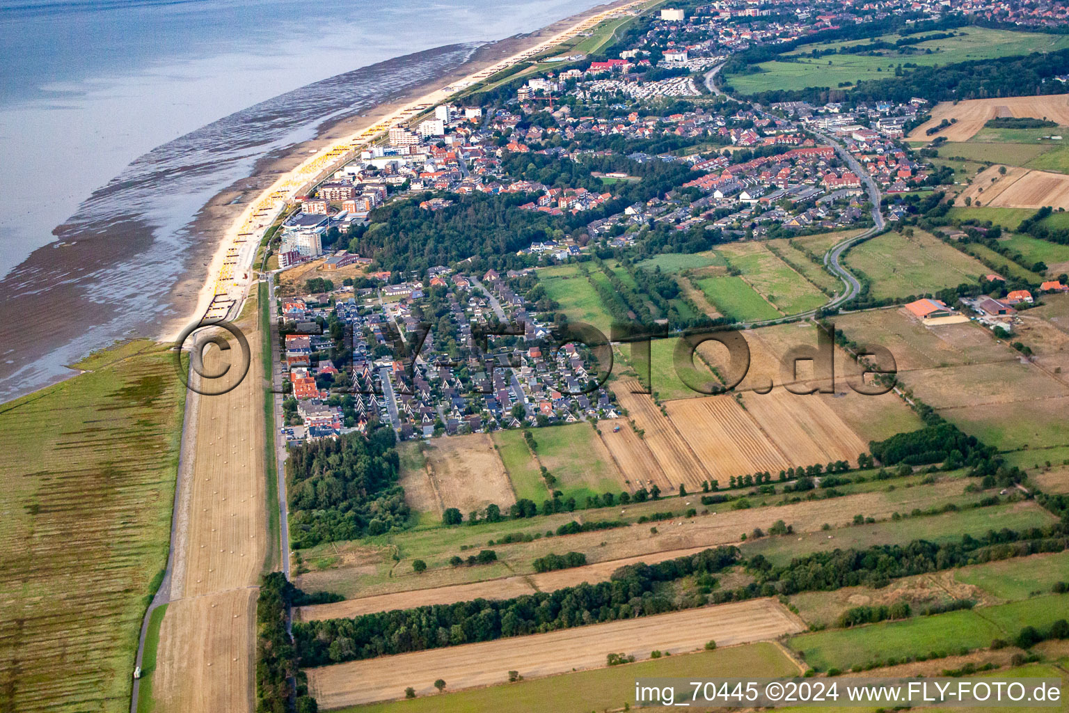 North Sea coast in the district Duhnen in Cuxhaven in the state Lower Saxony, Germany