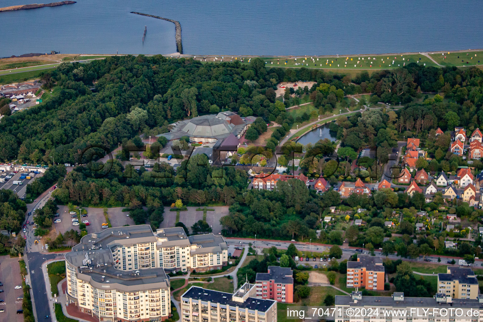 Kurparkresidenz in the district Döse in Cuxhaven in the state Lower Saxony, Germany