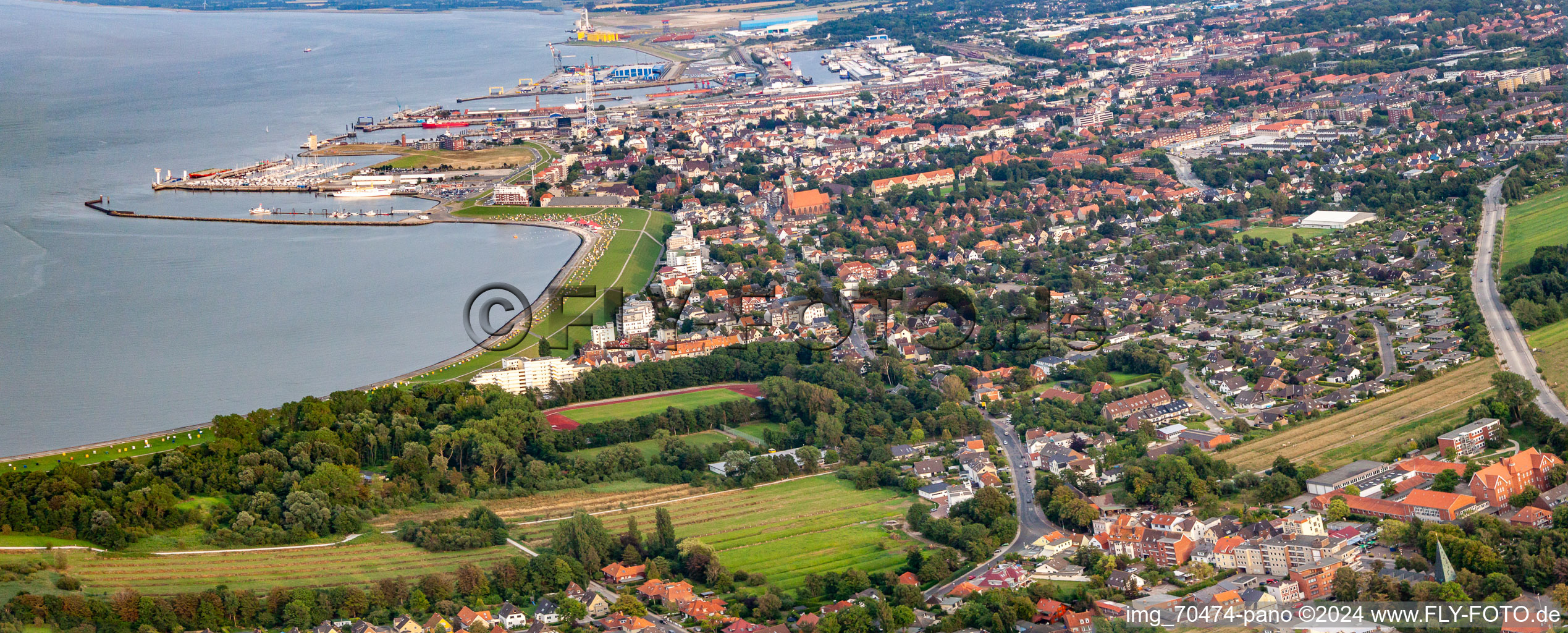 Grimmershörn Bay Beach in the district Döse in Cuxhaven in the state Lower Saxony, Germany