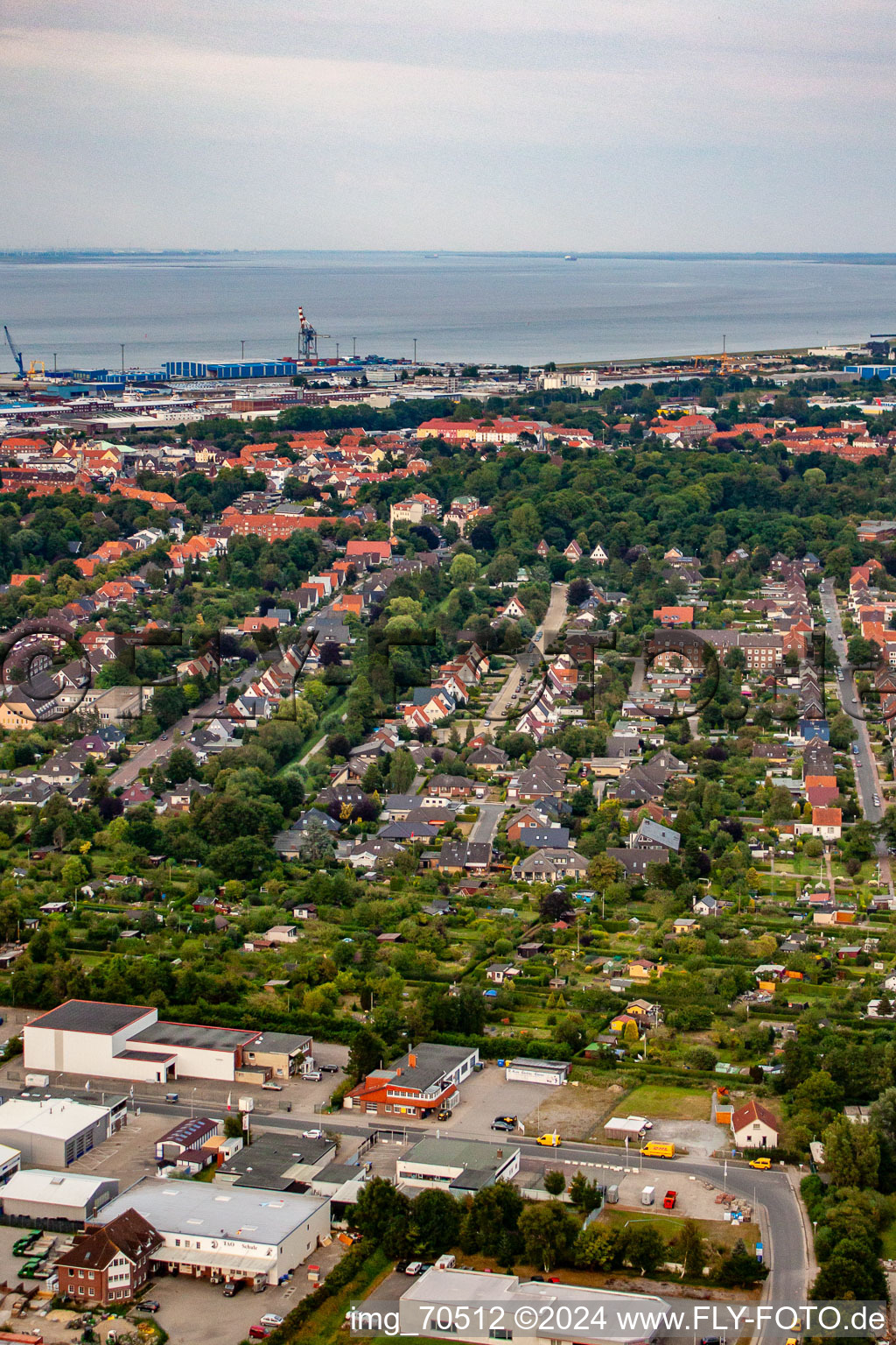 Westerwischweg in Cuxhaven in the state Lower Saxony, Germany