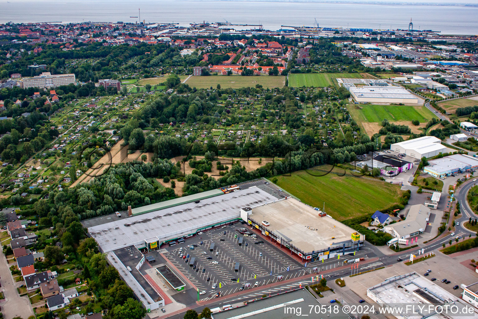 Marktkauf Center Cuxhaven with Deichmann and dm in the district Groden in Cuxhaven in the state Lower Saxony, Germany