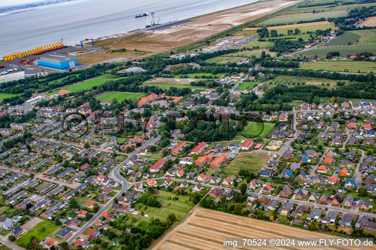 District Groden in Cuxhaven in the state Lower Saxony, Germany