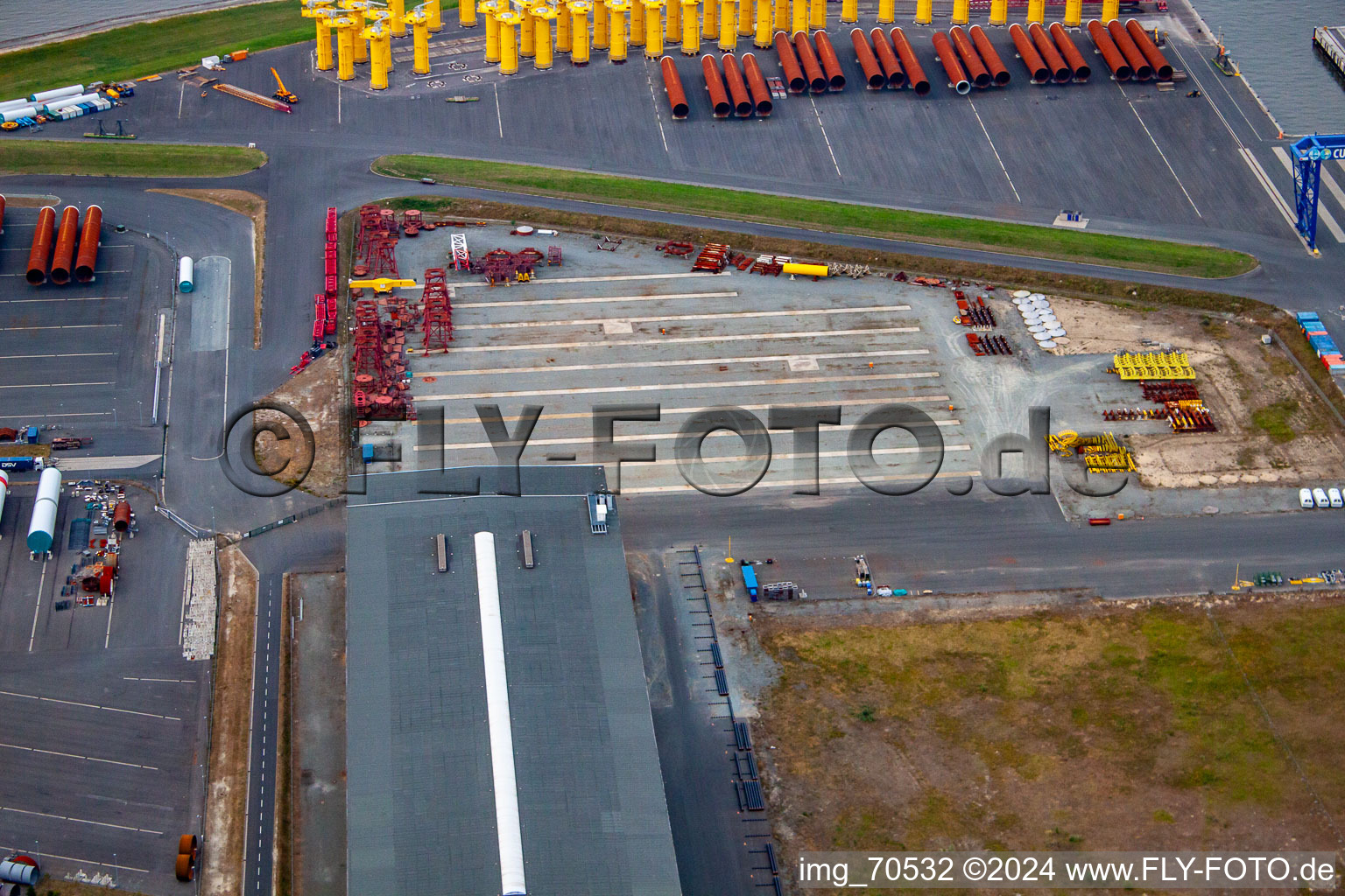 Aerial photograpy of Cuxhaven in the state Lower Saxony, Germany