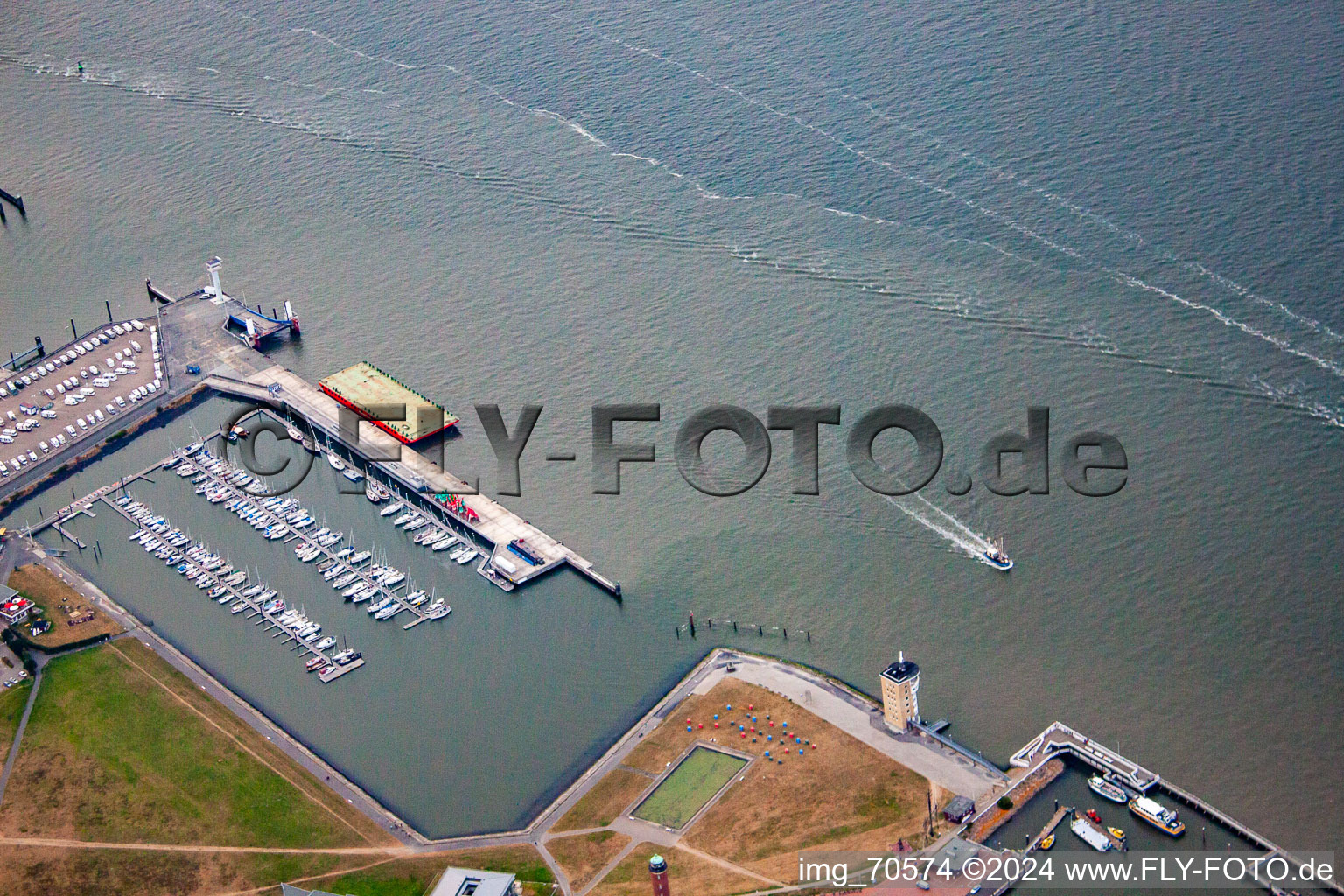 Marina in Cuxhaven in the state Lower Saxony, Germany