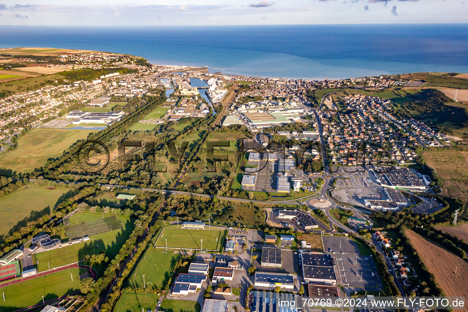 District Treport Moderne in Le Tréport in the state Seine-Maritime, France