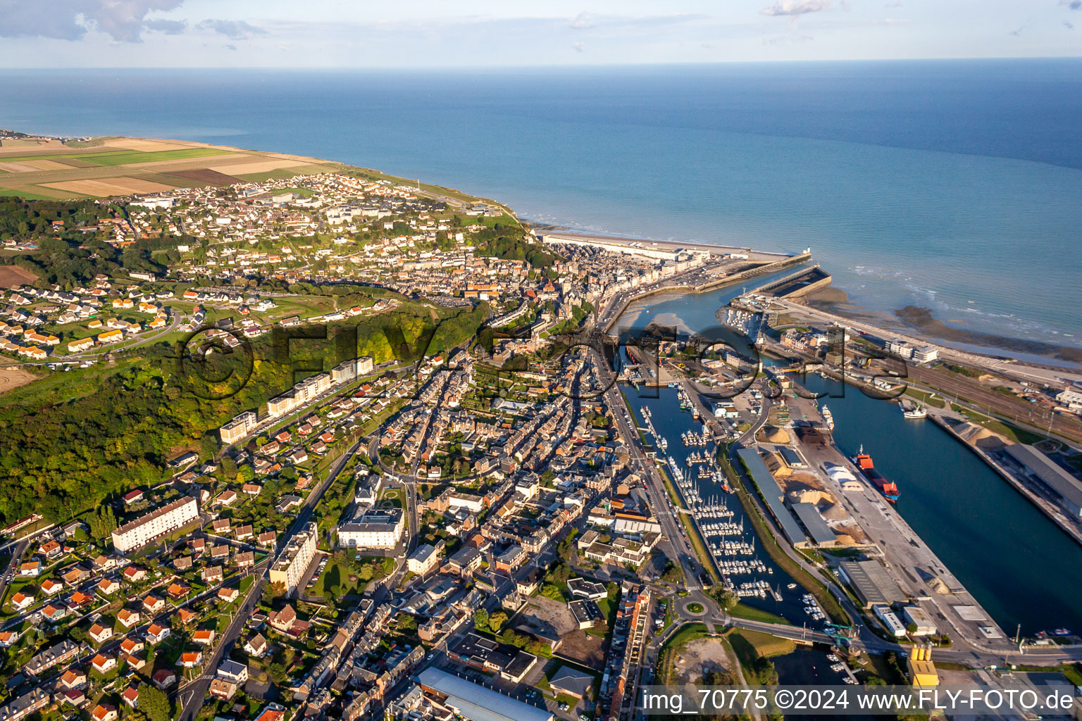 District Basse Ville in Le Tréport in the state Seine-Maritime, France