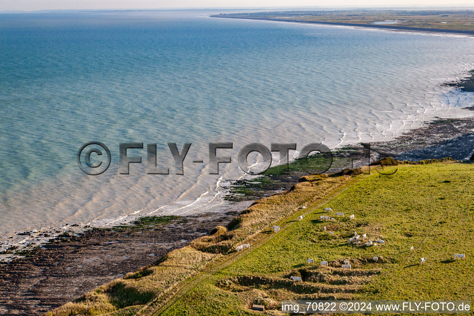 Aerial photograpy of Cliffs in Saint-Quentin-la-Motte-Croix-au-Bailly in the state Somme, France