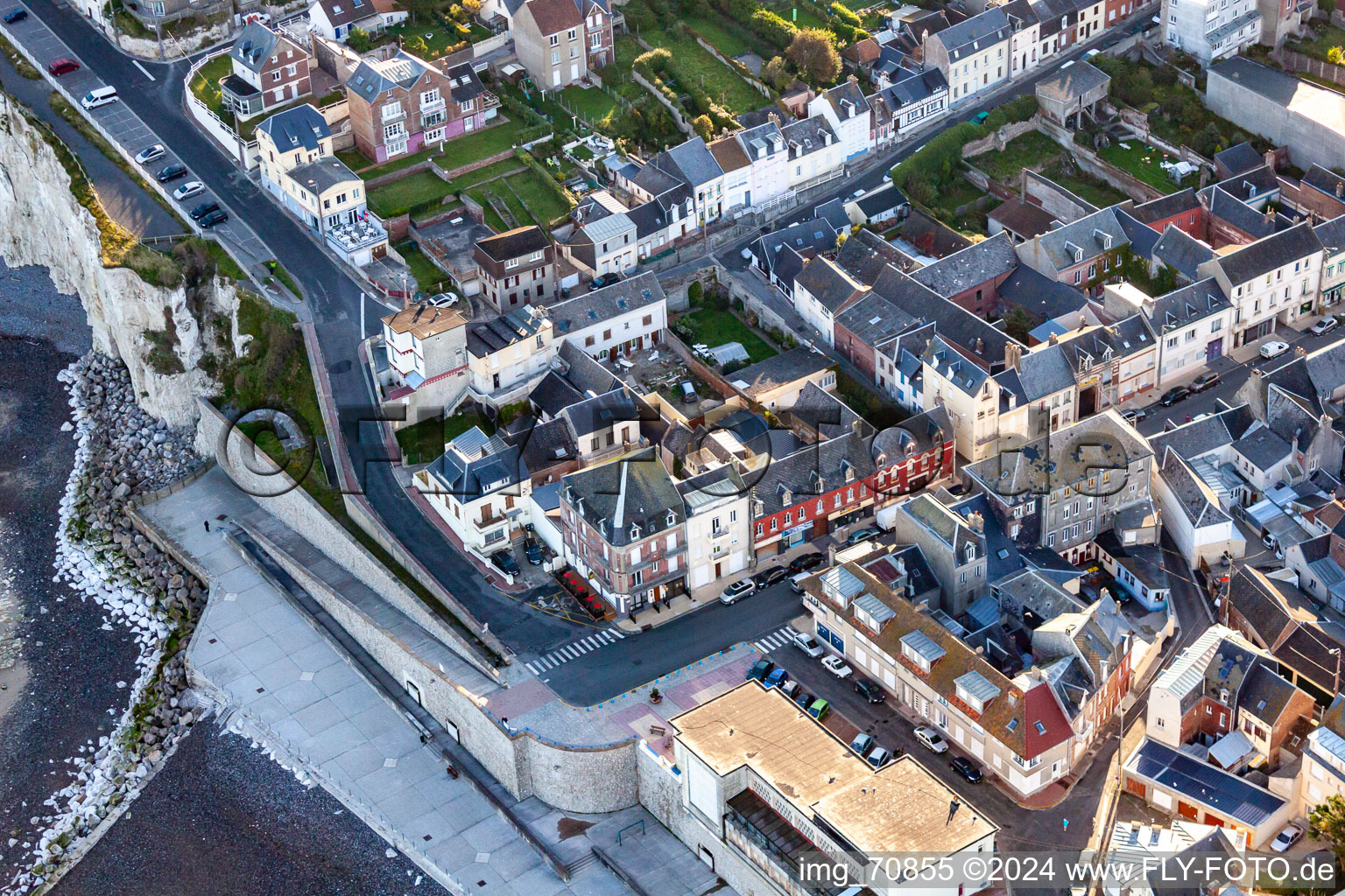 Ault in the state Somme, France from the plane