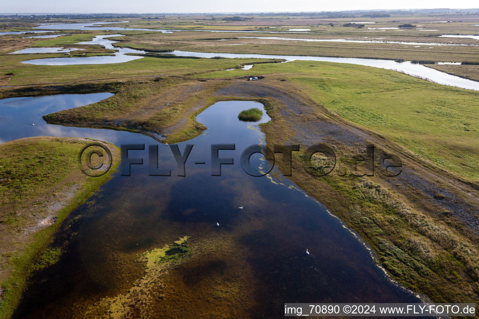 Aerial photograpy of Hable d'Ault in Woignarue in the state Somme, France