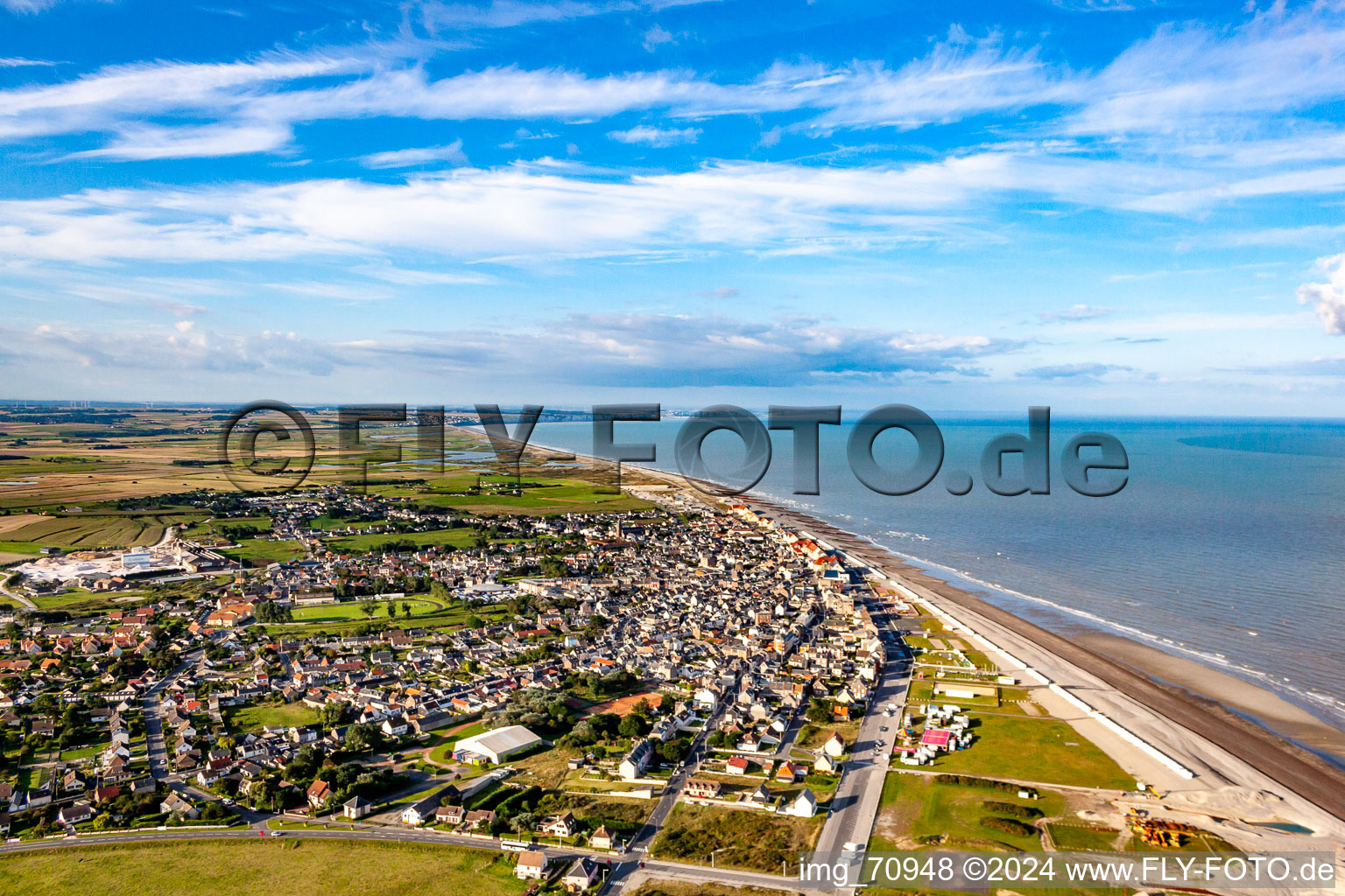 From the north in Cayeux-sur-Mer in the state Somme, France