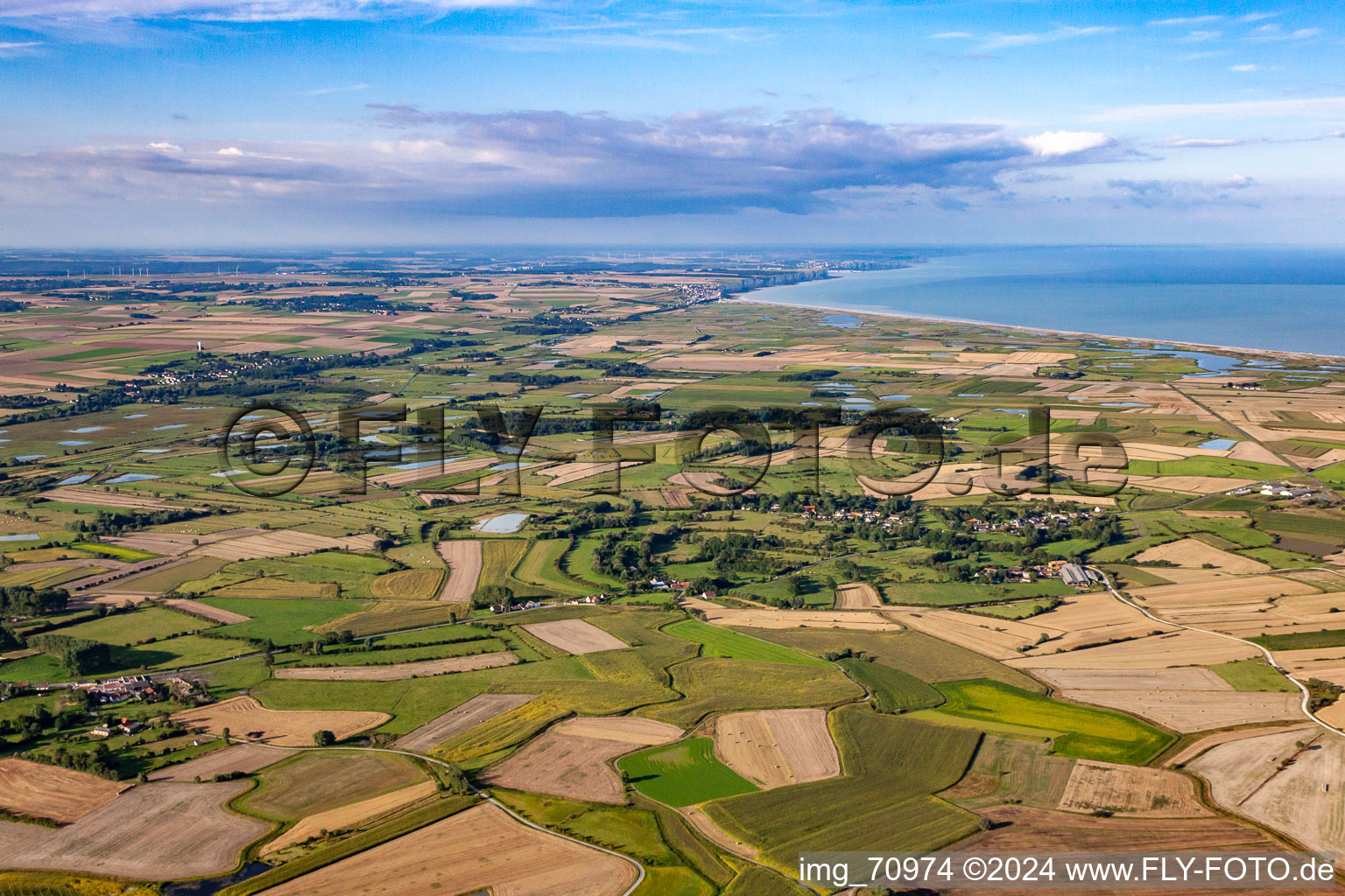 Drone image of Cayeux-sur-Mer in the state Somme, France