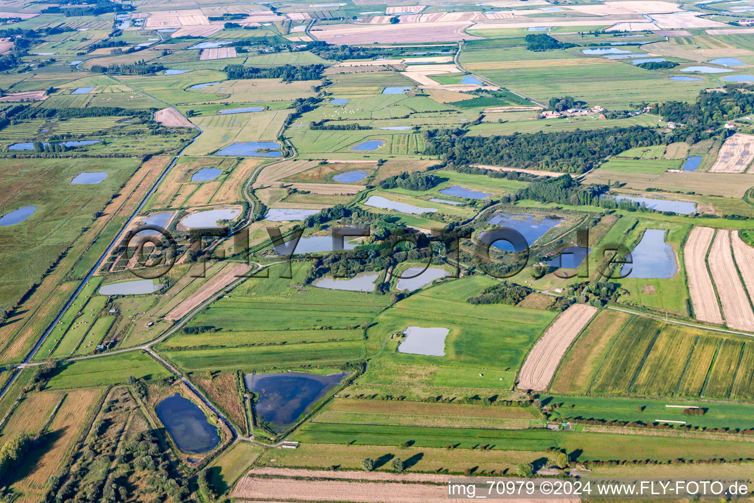 Cayeux-sur-Mer in the state Somme, France from the drone perspective