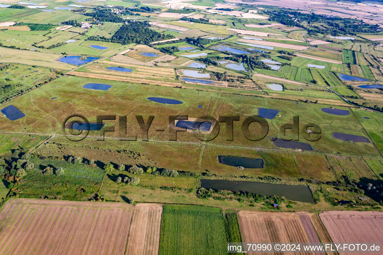 Lanchères in the state Somme, France out of the air