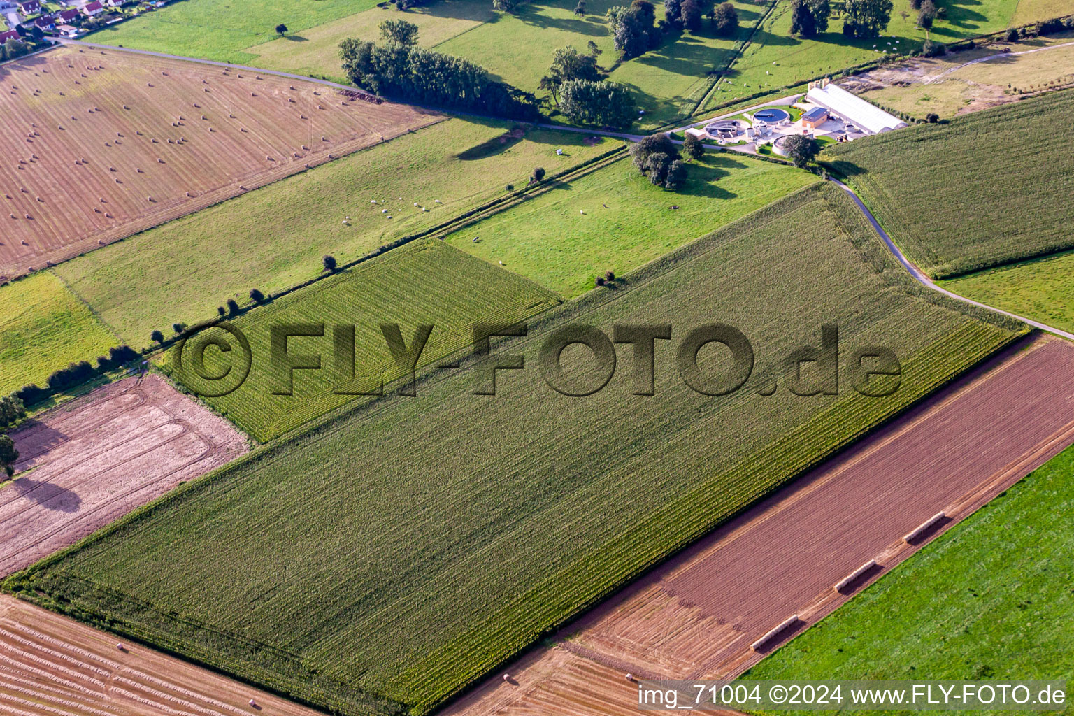 Sewage treatment plant in Friville-Escarbotin in the state Somme, France