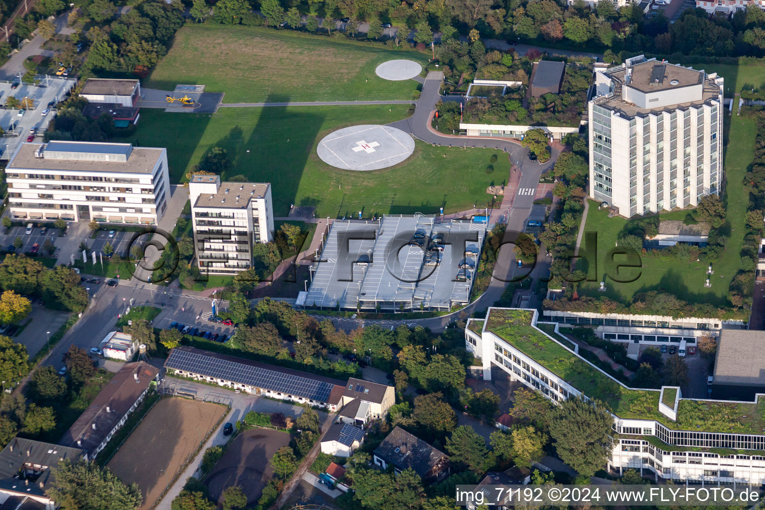 BG Accident Clinic in the district Oggersheim in Ludwigshafen am Rhein in the state Rhineland-Palatinate, Germany out of the air