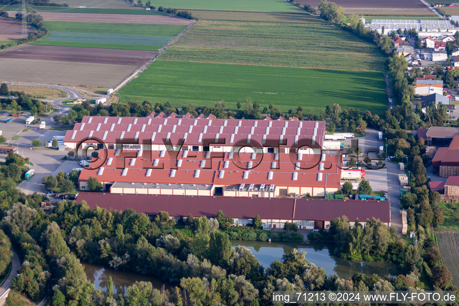 Palatinate market for fruit and vegetables in Mutterstadt in the state Rhineland-Palatinate, Germany