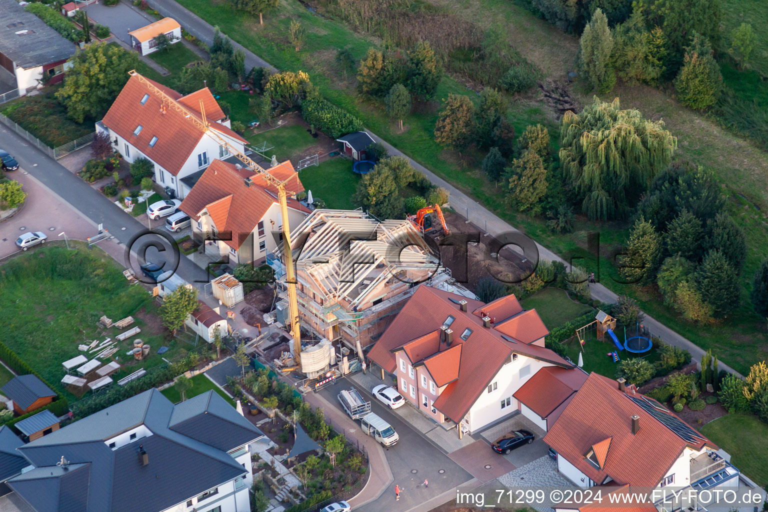 Lorraine Street in Offenbach an der Queich in the state Rhineland-Palatinate, Germany