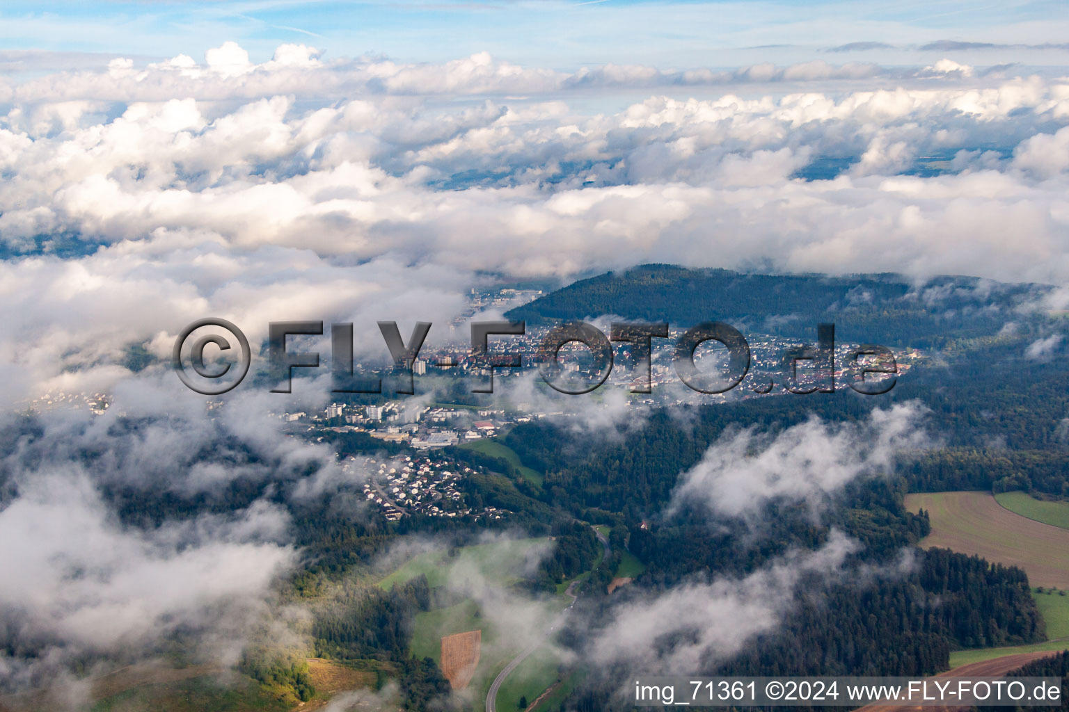 From the south in Tuttlingen in the state Baden-Wuerttemberg, Germany