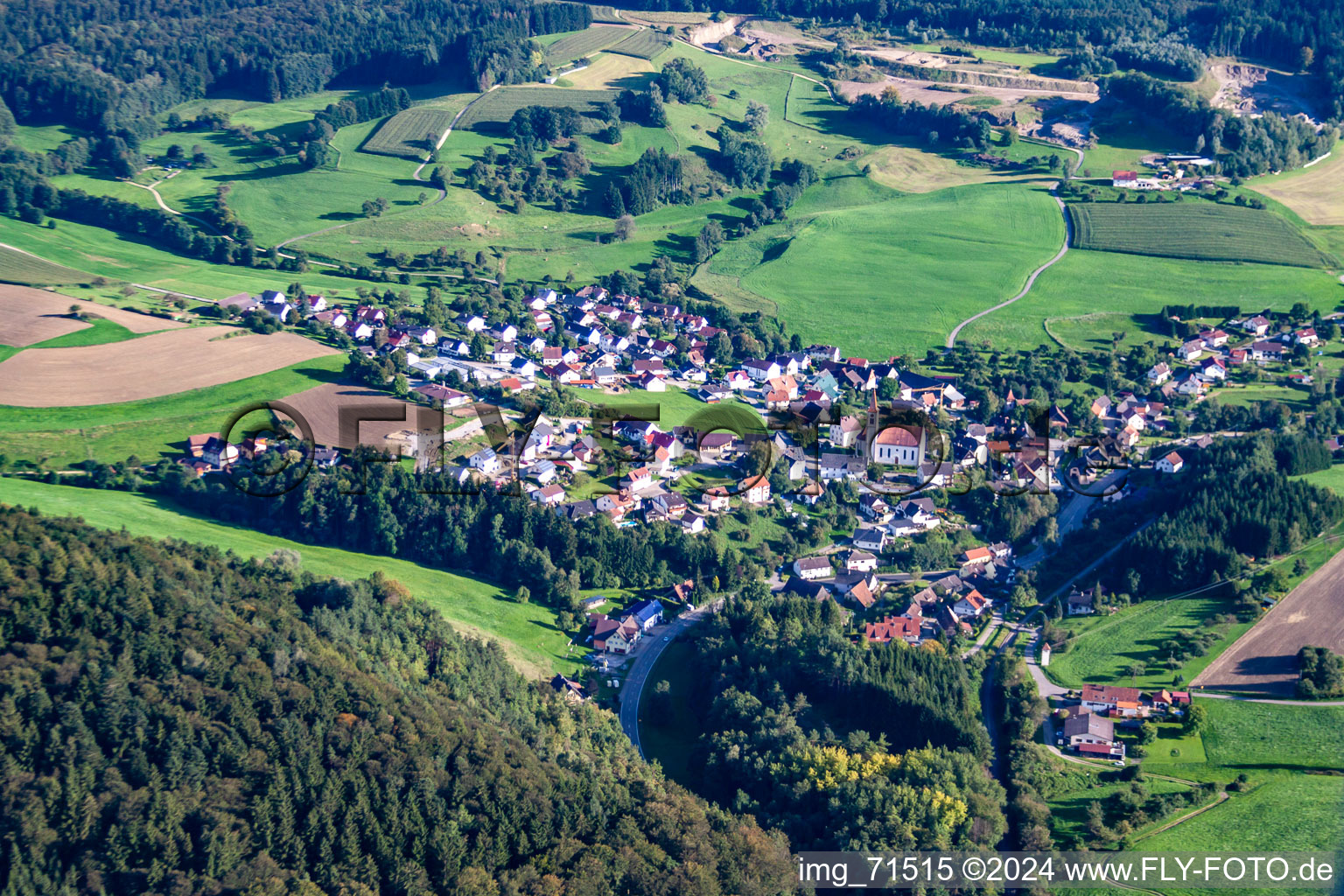 External panting in the district Hoppetenzell in Stockach in the state Baden-Wuerttemberg, Germany