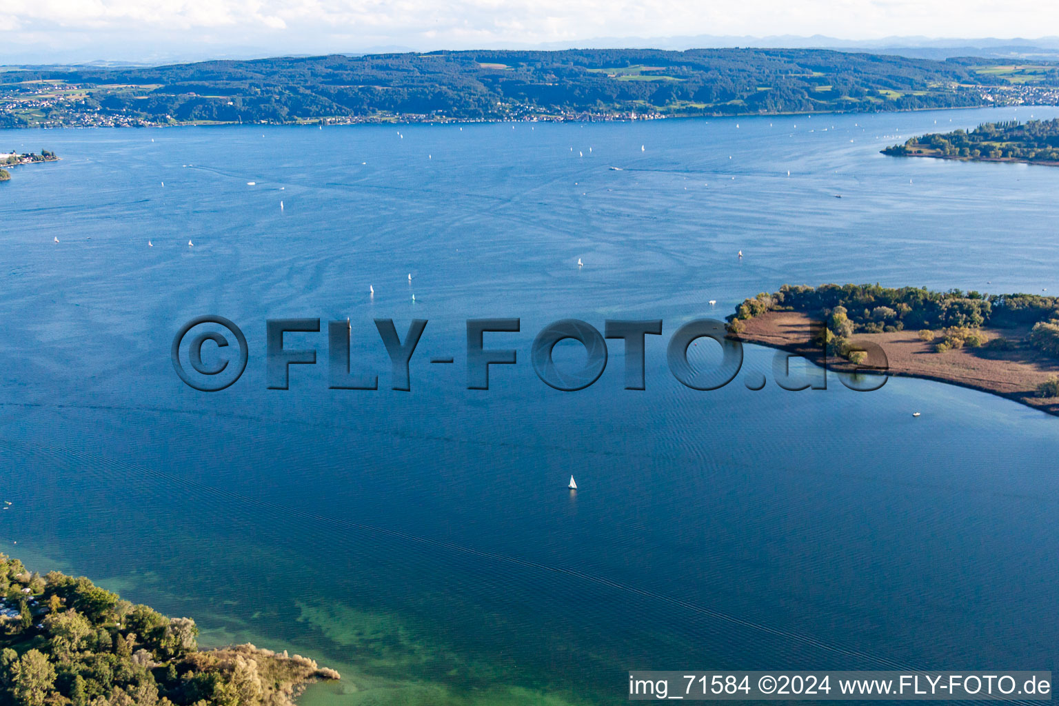 Mettnau peak in Radolfzell am Bodensee in the state Baden-Wuerttemberg, Germany