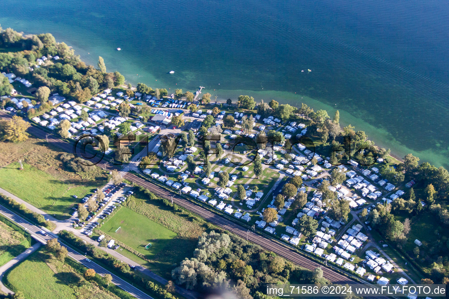 Camping William in the district Niederzell in Reichenau in the state Baden-Wuerttemberg, Germany