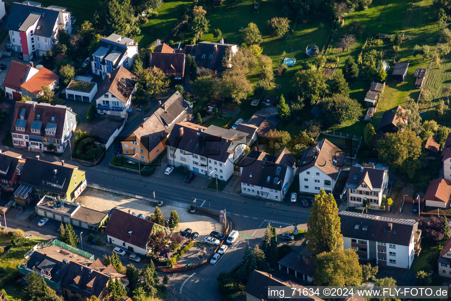 District Wollmatingen in Konstanz in the state Baden-Wuerttemberg, Germany out of the air